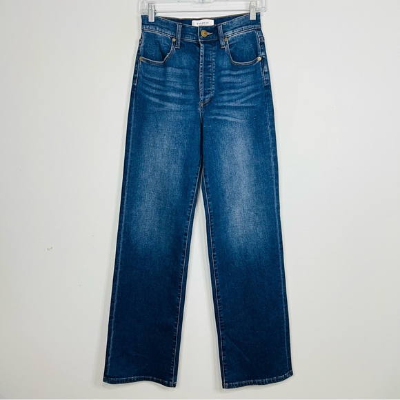 Evereve Blue Flare Jeans - Picture 2 of 9